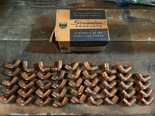 Mueller Streamline 1/2 NOM 5/8 OD 90-Degree Copper Elbow Fittings, Box of 44