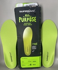 Superfeet All-Purpose Support High Arch Insoles Green Size D M 7.5-9 W 8.5-10