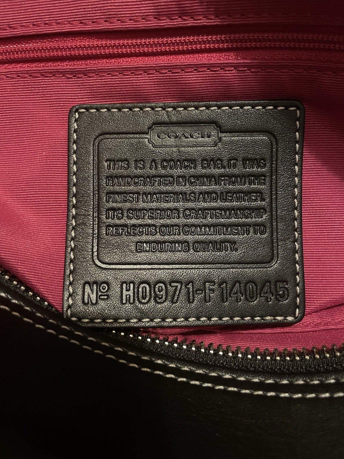 Coach Patchwork Shoulder Bag Black Gray Silver Ha… - image 4