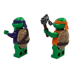 LEGO Teenage Mutant Ninja Turtles Donatello Michelangelo Minifigures TMNT 79120
