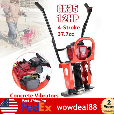 #ad 1.2HP Gas Powered Concrete Vibrating Machine Screed Cement Concrete For 6M Ruler $139.27
