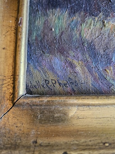 Vtg Signed Framed Original Oil On Board Adelle C. Phelps Painting 16"x12" Board - Picture 5 of 24