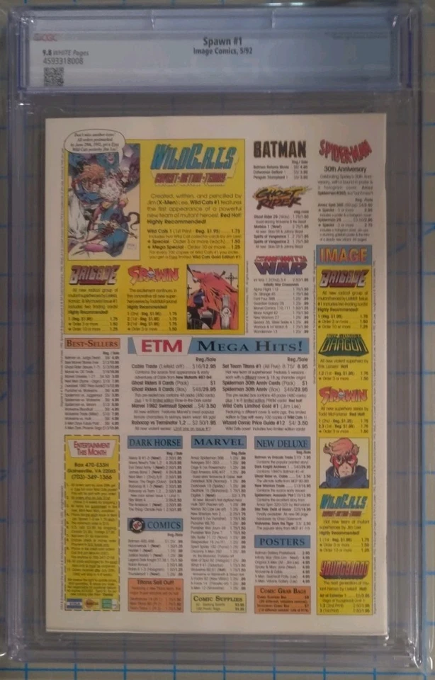 Cómics de imagen de Todd McFarlane 1992 Spawn #1 CGC 9,8 Foto 3 de 3