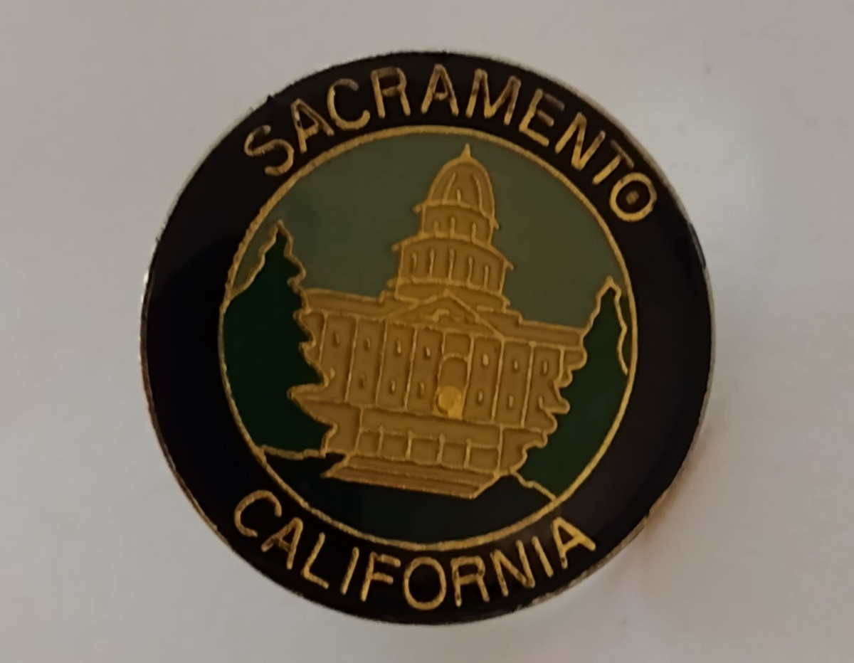 Sacramento California Souvenir Lapel Tack Pin