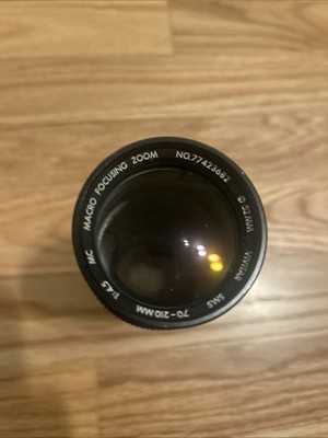 Vivitar 70-210mm 1:4.5 MC Macro Focusing Zoom camera lens