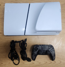 Sony PlayStation 5 Slim Disc Edition PS5 1TB White Console Gaming System w/ box image