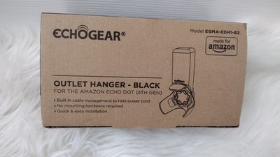 Amazon ECHOGEAR Outlet Hanger for Echo Dot 4th Generation - Black New