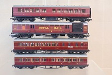 HORNBY BACHMANN RAKE of 4 LMS BR MAINLINE & ROYAL MAIL COACH op
