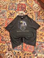 Men’s vintage single stitch Harley Davidson black t-shirt with eagle graphic, XL