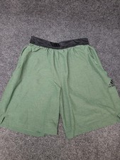 Adidas Shorts Mens Medium Green AEROREADY Athletic Training Performance Pockets
