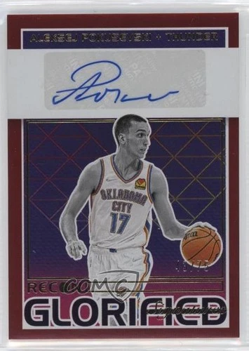 2021 Panini Recon Glorified Signatures Red 43/75 Aleksej Pokusevski #GS-APO Auto