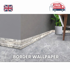 2.3m 3D Pattern Decorative Wallpaper Skirting Border – Self-Adhesive, Waterproof