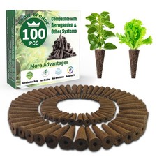 100 Pack Grow Sponges, Seed Starter Sponges Compatible with AeroGarden, Refil... 0.27 per gallon