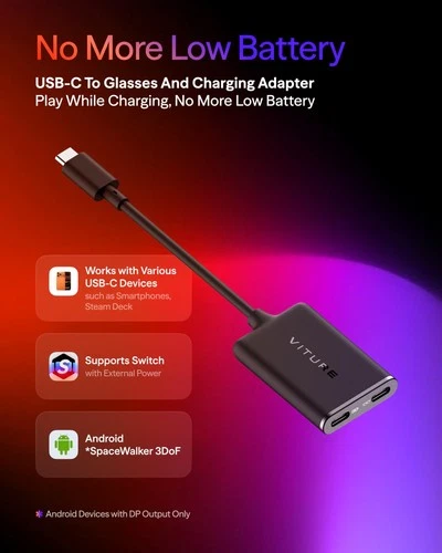 Viture USB-C to Glasses and Charging Adapter - Thumbnail 2