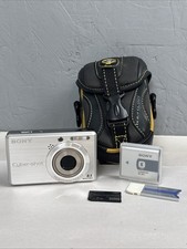 Sony Cybershot DSC-S780 8.1MP Silver Digital Camera w/ Extras TESTED No Charger