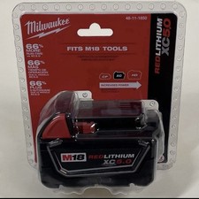 New Milwaukee 48-11-1850 M18 18V Red Lithium XC 5.0 M18