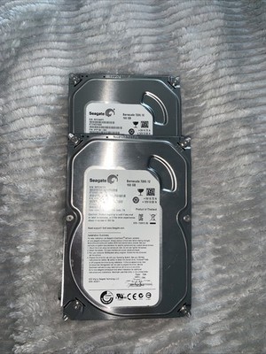 2 Used Seagate Barracuda 7200.12 hard disk drives
