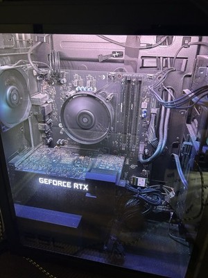 Gaming PC Full Setup Monitor, Mouse, Keyboard, All Wires Included