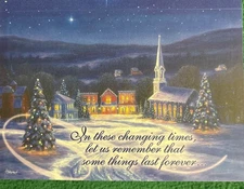 LIQUIDATING-Leanin’ Tree Scripture Christmas Greeting Card “In These Changing…”