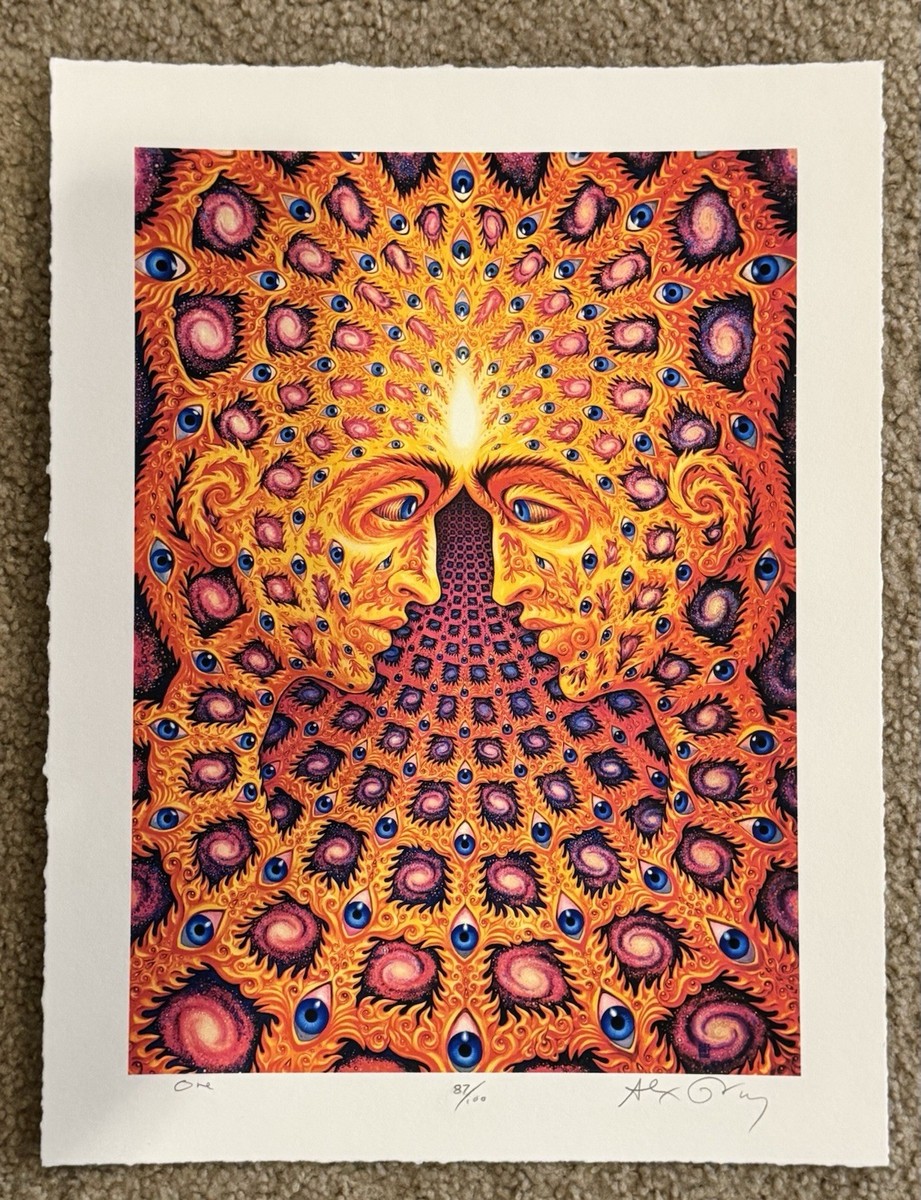 Alex Grey Art Print ONE S/# 100 From the Early 2000s Love Tool