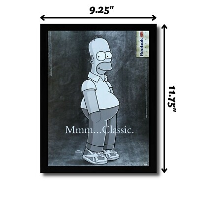 2003 Homer Simpson Reebok Shoes Framed Print Ad/Poster Official