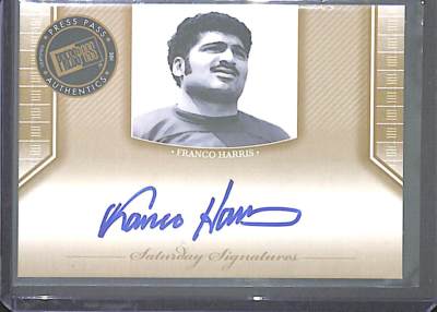 2011 Press Pass Gold Signatures Autograph #SS-FH Franco Harris | eBay