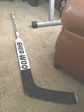 Ray LeBlanc Chicago Wolves (IHL) Signed Sherwood Game Used Stick    COA