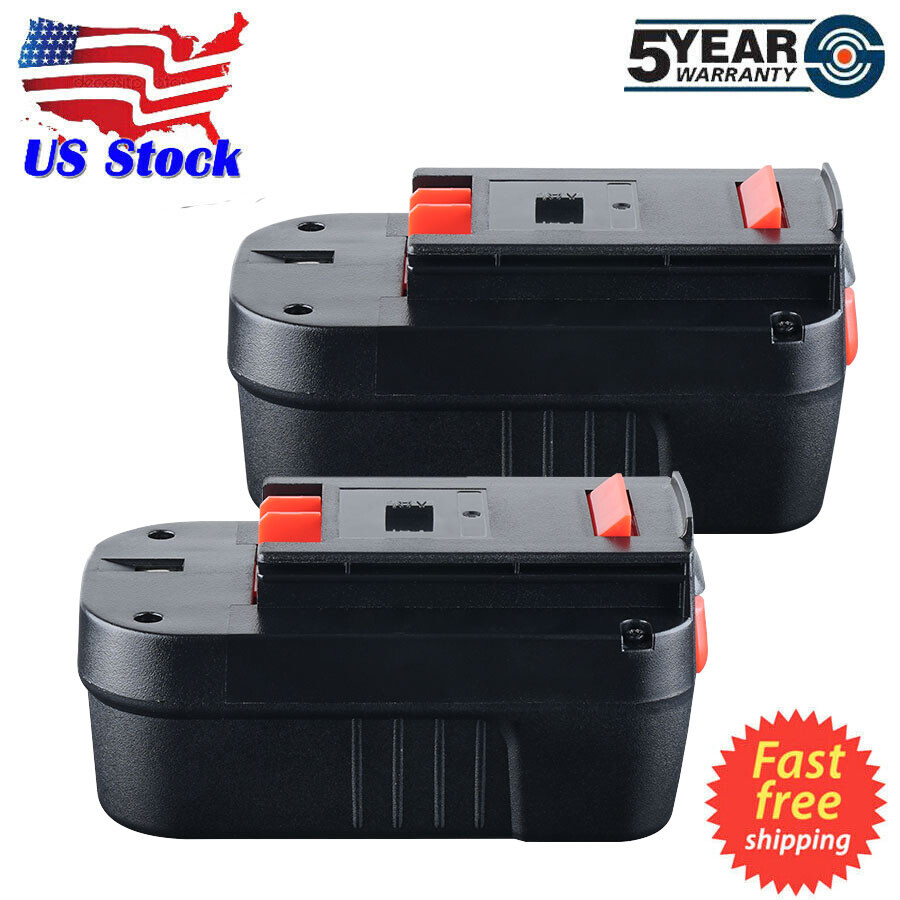 18V 2pack Li-ion Battery for Black and Decker Firestorm 18 Volt
