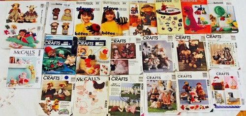 U PICK! Stuffed Animal & Softies Sew Pattern ~ Cat Dog FAYE WINE UC - Picture 18 of 92