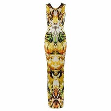 ALEXANDER McQUEEN S/S 2009 “Natural Distinction” Crystal Kaleidoscope Maxi Dress