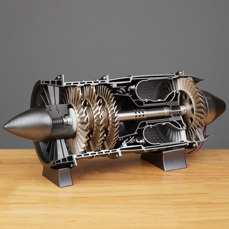 New Turbojet Engine Model Fighter Jet Aircraft Engine Movable Model Kit ...
