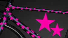 32-teiliges Fahrrad Sterne Aufkleber Hibiskus Blumen Schmetterlinge BikeCyxyxx