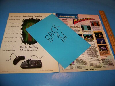 Video Game Ad Vintage 1993 Soldiers Of Fortune for SNES Sega Genesis