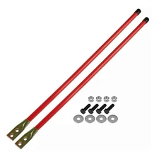 1 Pair Of 36" Bolt-On Snow Plow Blade Guide Markers Fluorescent Orange Universal