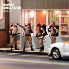 Miniature Figure Scene Props 1/87 Ghostbusters Squad 4pcs Diorama Resin Sculpt