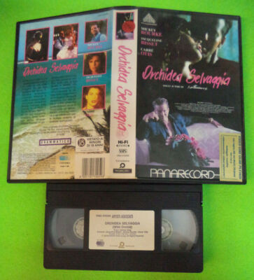 VHS*Film ORCHIDEA SELVAGGIA 1990 Mickey Rourke Jacqueline Bisset (F208*) no dvd