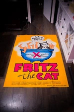 FRITZ THE CAT ORIGINAL 🎬 Large French Grande Vintage Movie Poster Original 1972