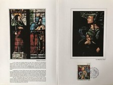 FRANCE ENCART FDC YVERT 3254 CATHEDRALE D'AUCH VITRAIL 6,70F TIRAGE LIMITE