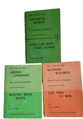 THREE (3) ERLE STANLEY GARDNER hardbacks from Detective Book Club: 6 titles