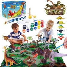 Children's Arts and Crafts Set Dinosaur Toy Painting Set Boys and Girls Statue