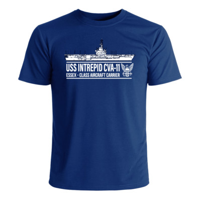 USS Intrepid CVA-11 T-Shirt US Navy Officially Licensed