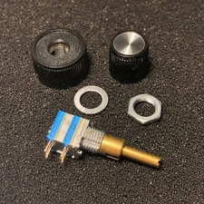 (1) TOCOS Two Gang Rotary Encoder with Knobs, 20 Click Detents ~ NEW