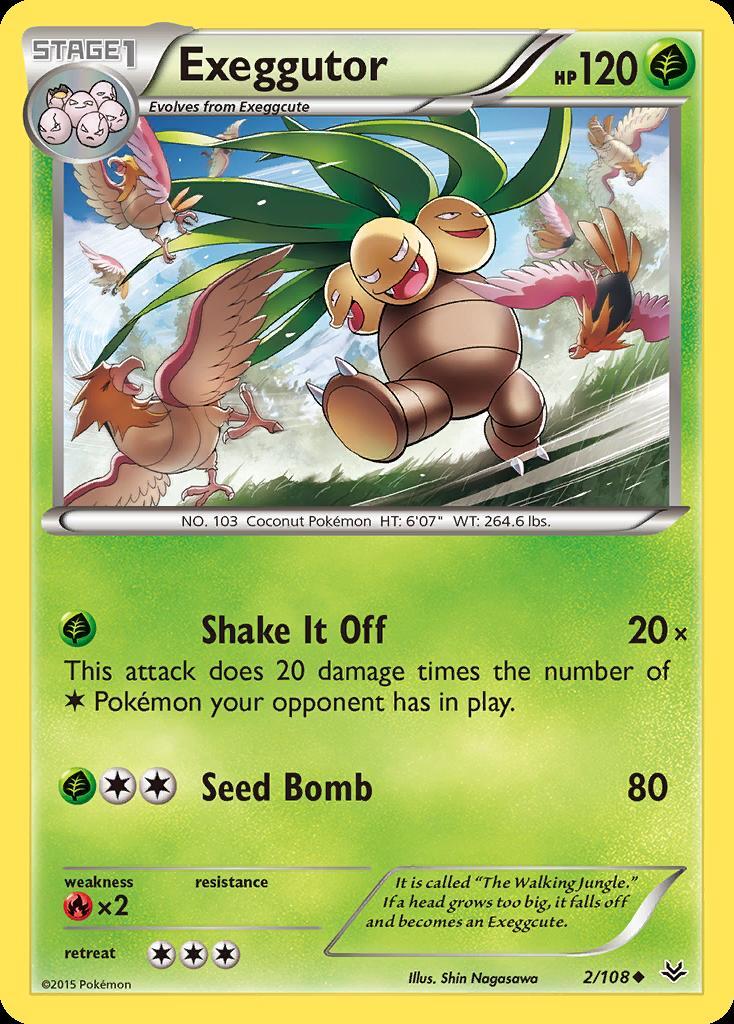 Pokemon Exeggutor (2/110) Roaring Skies LP