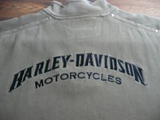 Vintage Harley Davidson Light Weight 1/4 Zip Pullover Long Sleeve Top Sweater L
