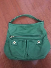 EUC Marc by Marc Jacobs Green Leather Handbag Shoulder Bag Purse