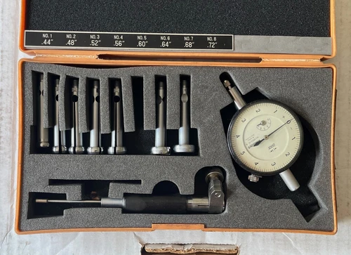 Mitutoyo 526-123 Split Ball Dial Bore Gage 0.44-0.72 inch Range (0.0001" Res)