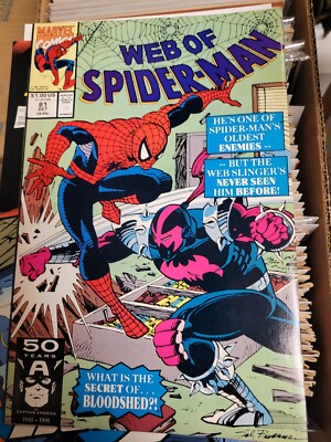 Web of Spiderman #81 (1991, Marvel) Brand New Warehouse Inventory VG/VF Conditio