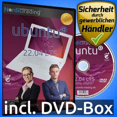 Ubuntu 22.04.5 LTS DVD Linux Betriebssystem Markenware