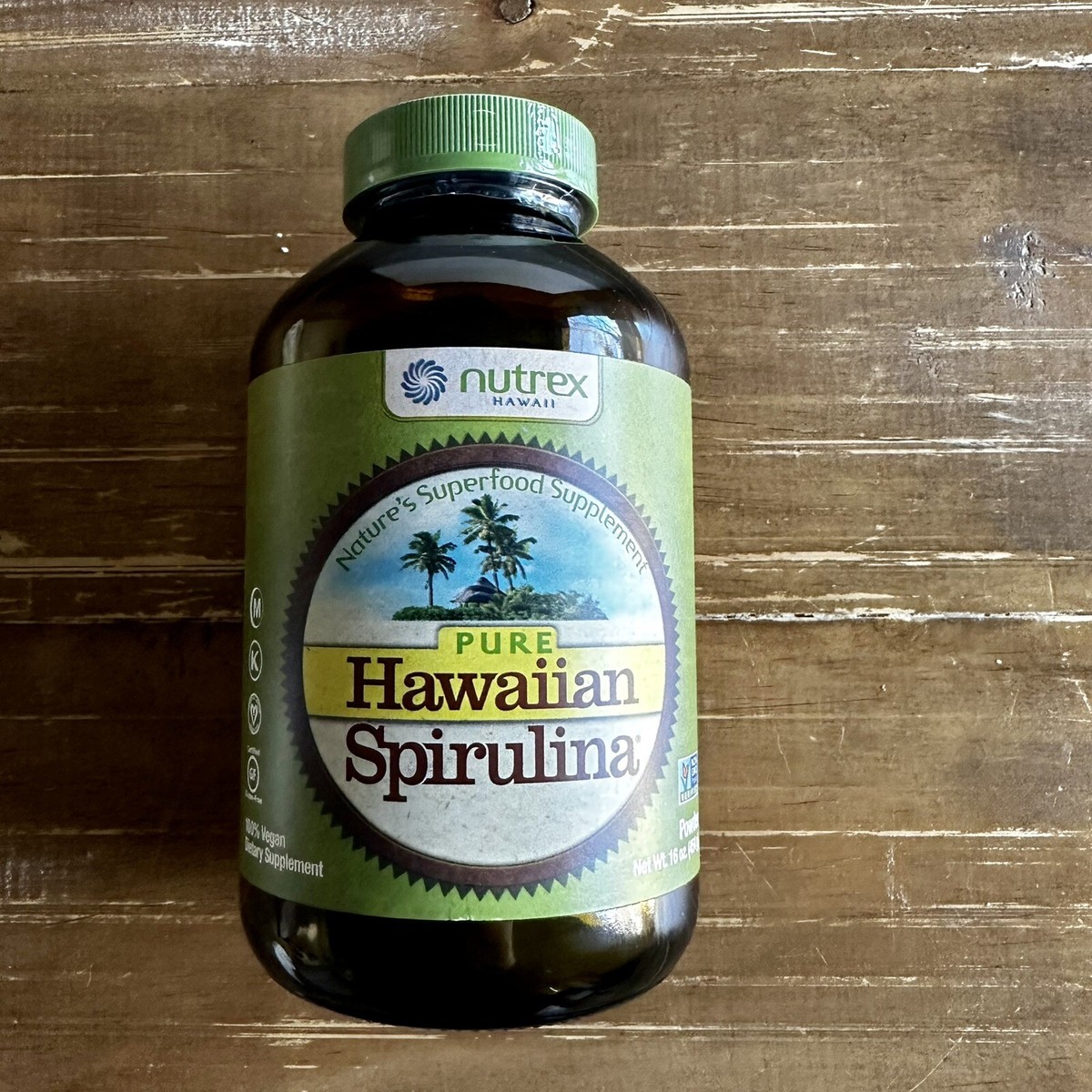 Nutrex Hawaii Pure Hawaiian Spirulina Powder 16 Oz Nature's