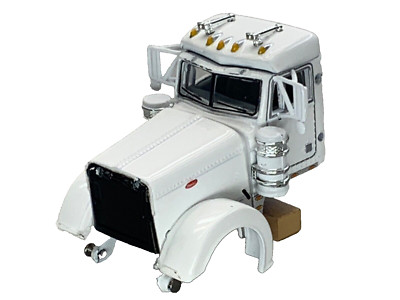 1/64 DCP PARTS WHITE PETERBILT 379 DAY CAB W/ SHOW FENDERS | eBay